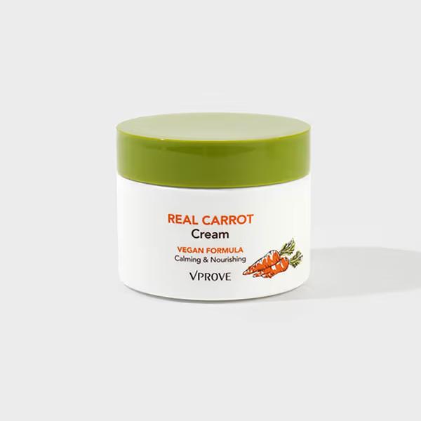VPROVE Real Carrot Cream 50ml/ Revitalizing, Nourishing, Moisturizing, Korean Cosmetics, Kbeauty