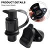 12V 3Pin Trailer Socket Connectors Round 3 Pole Plug-in Trailer Tractor for Caravans Trucks Motorhomes Boats Trailers.