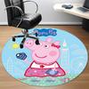 1 Stück Peppa Wutz Stuhlteppich für das Büro, Rutschfest, Weicher und Langlebiger Büroteppich für die Innendekoration