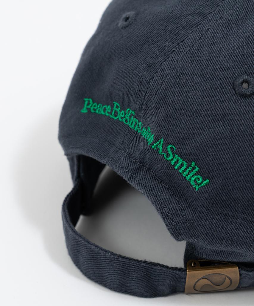 BIGWAVE COLLECTIVE Peace Run Washed Ball Cap (Slate)