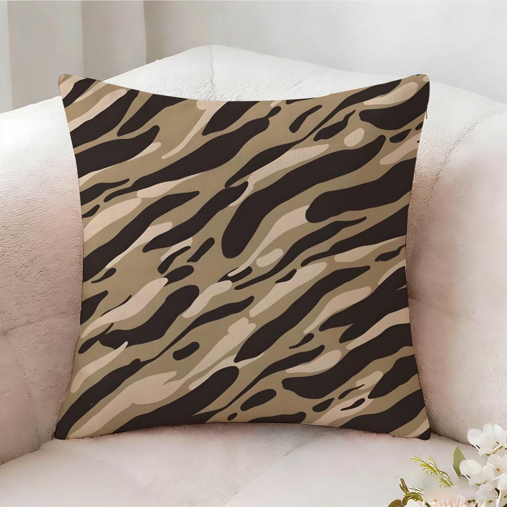 Tiger Stripes Pillow Case Pillowcase Doublesided Printed Sofa Cushion Bedroom Headboard Pillow
