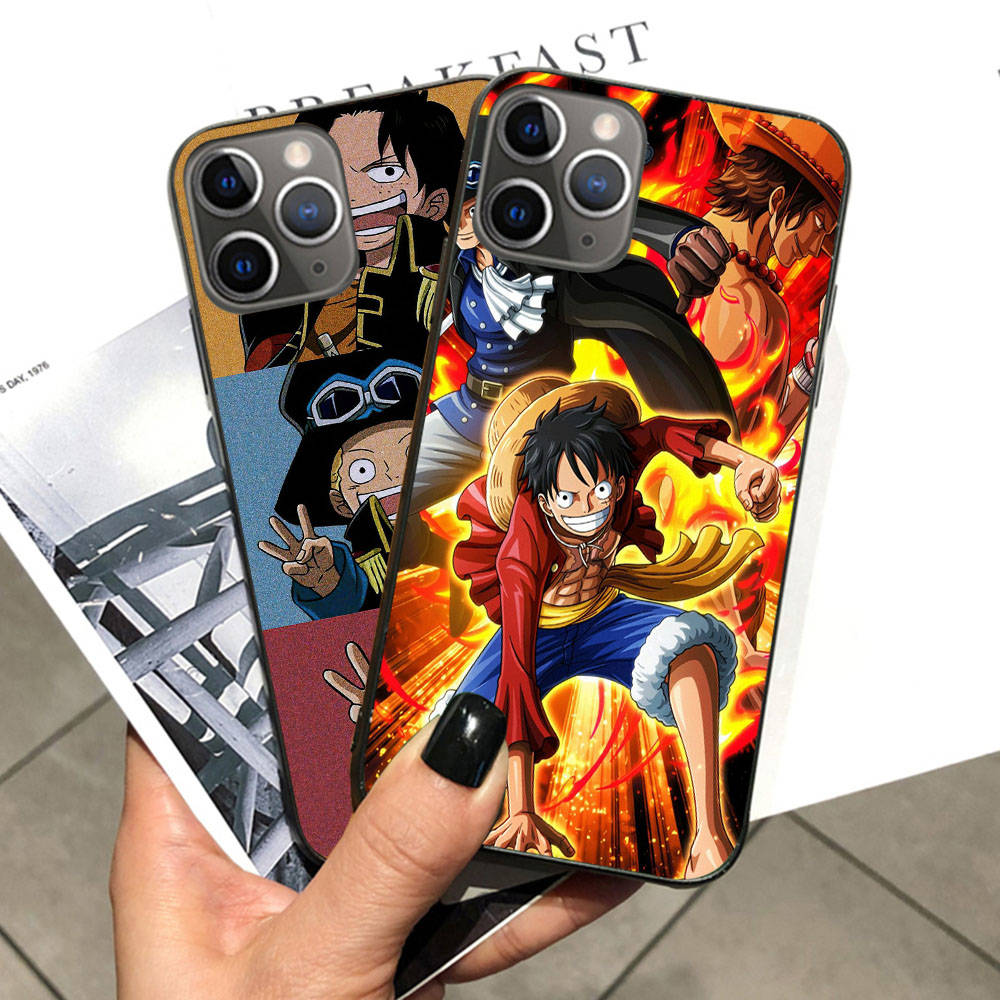 Case for Xiaomi Poco X6 X4 M5 M6 F5 F6 C65 C55 C50 C51 C40 Redmi Note 7 8 14C A3X 13C 12C 11 10A 9C Pro Black Sofe Cover WI48 One Piece Brother