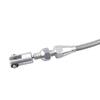 36" Throttle Gas Cable Kit Stainless Steel Braided For 97-07 Chevrolet/Chevy LS1 Engine 4.8L 5.3L 5.7L 6.0L Silver