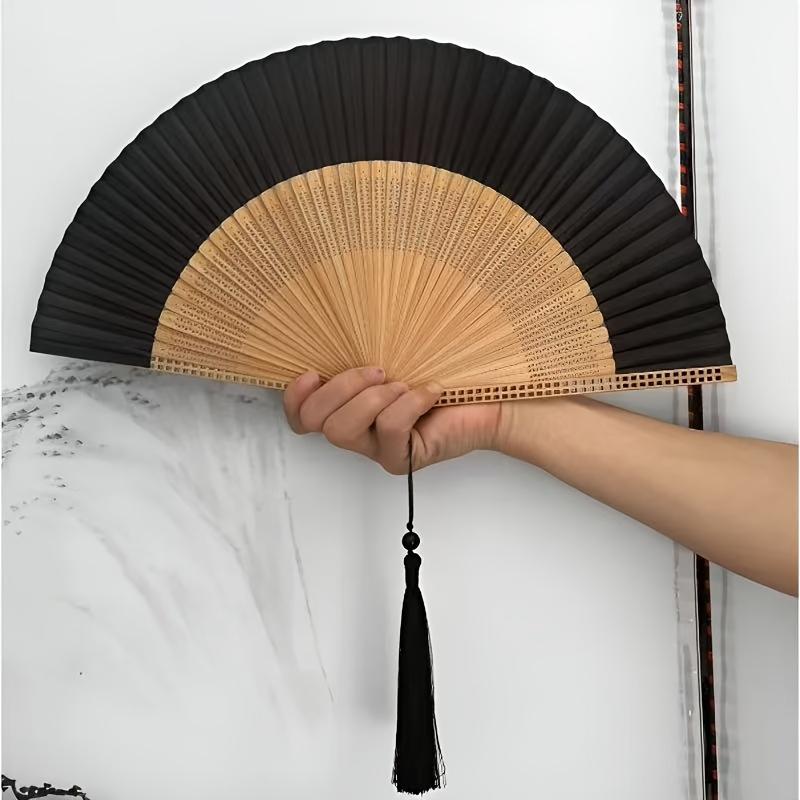 Vintage Portable Folding Fan, Hanfu Cheongsam Accessories Dance Folding Fan Women's Chinese Style Fan Handheld Props, Photography Prop Portable Fan