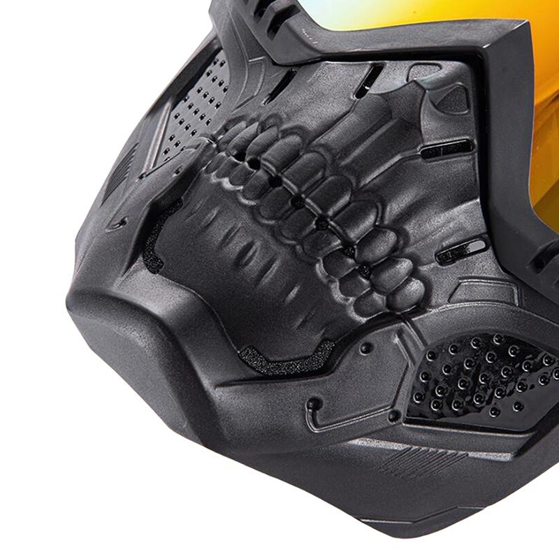 1 Pezzo Moto da Cross a Prova di Esplosione Motocross Cs Gioco di Guerra Paintball Caccia Maschera Tattica Maschera Antivento per Moto