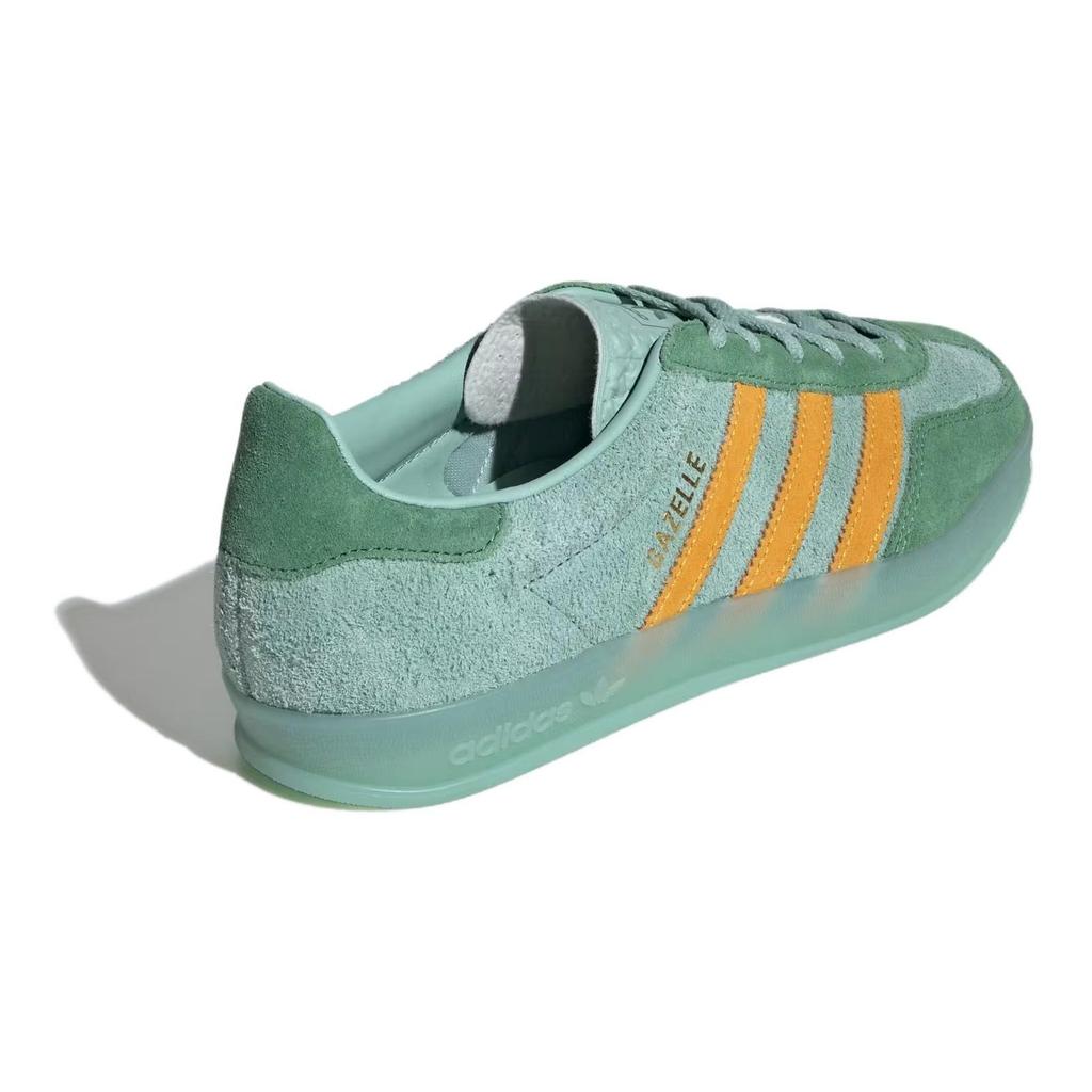 Neue Adidas Originals Gazelle Indoor Hazy Green Crew Yellow Damen IG6783