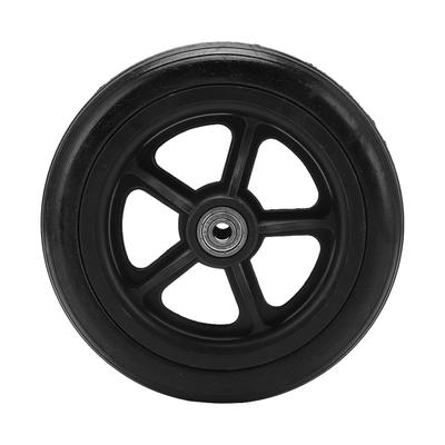 Wheelchair Wheel 163mm PU Low Noise Walker Caster Replacement Part for Rollator Trolley