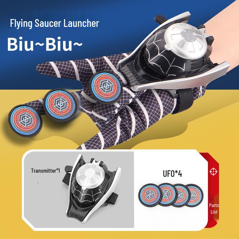 Superhero Wrist Launcher: Spider Frisbee Catapult Toy for Kids