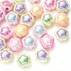 30pcs Y2K AB Colorful Flower Acrylic Beads with Large Holes for DIY Hair Ties, Bracelets & Phone Charms