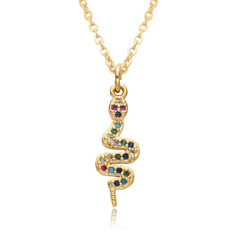 Snake Charm Necklace Enhancing Styles Trendy Women Accessories Fashion Statement Necklace for Parties and Gatherings