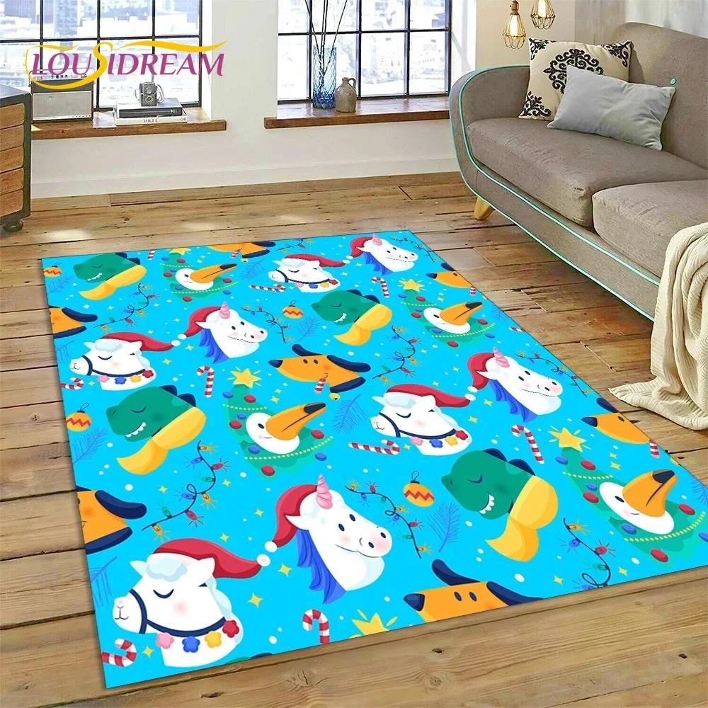 3D Cute Dream Unicorn Cartoon Girl Carpet Rug for Bedroom Living Room Home Sofa Decoration,Children Game Large Decor Floor Mat