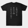 Men Black Print T-shirt The Oa Movement Symbols No-Cut Transfer Paper Print Cotton Tshirt