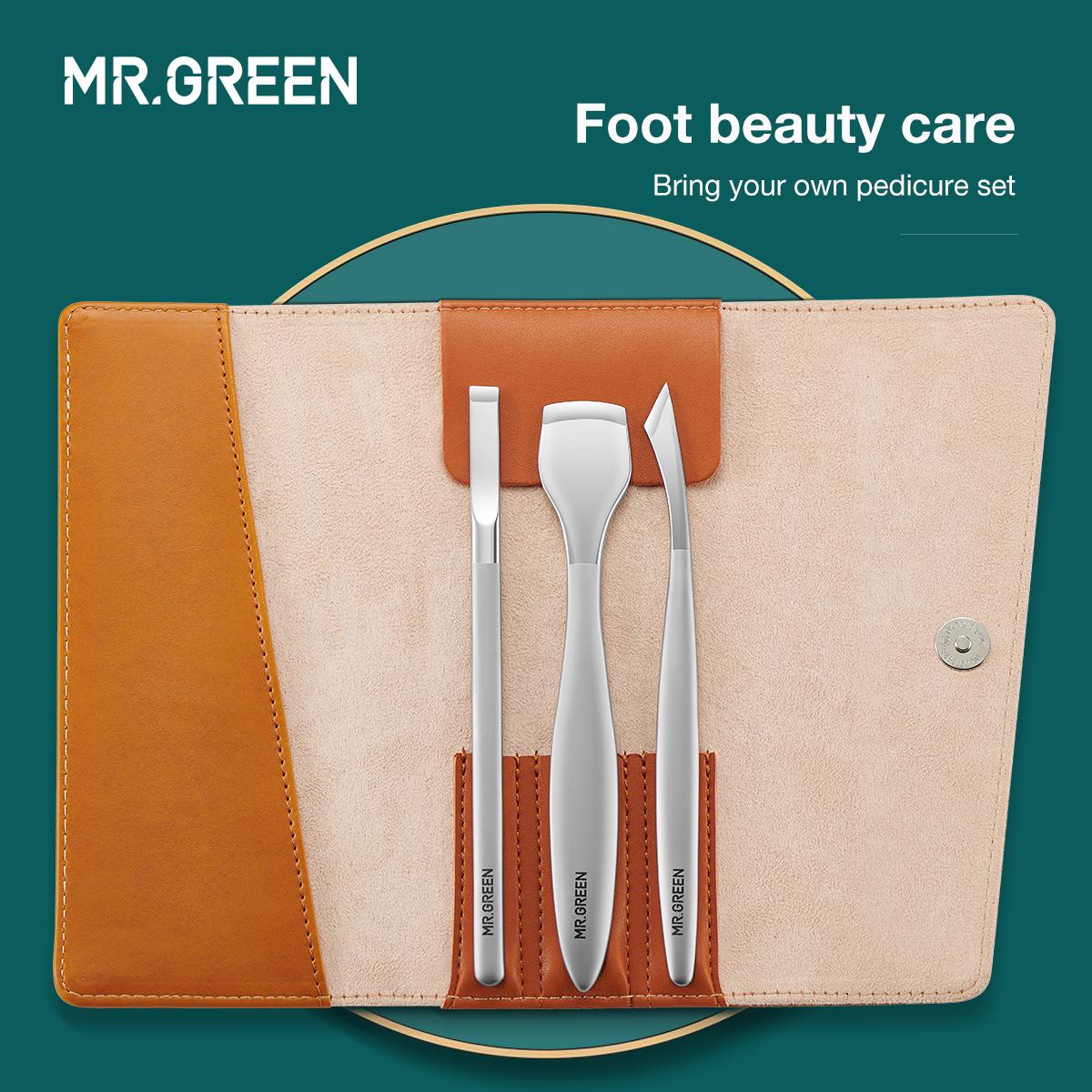 

MR.GREEN Набор ножей для педикюра Профессиональные инструменты для ухода за вросшими ногтями на ногах Кусачки для ногтей из нержавеющей стали Набор для удаления кусачек