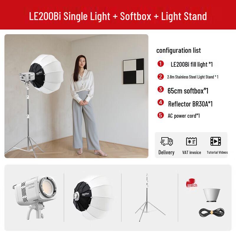 Godox LE200Bi Bi-Color LED Photography Light