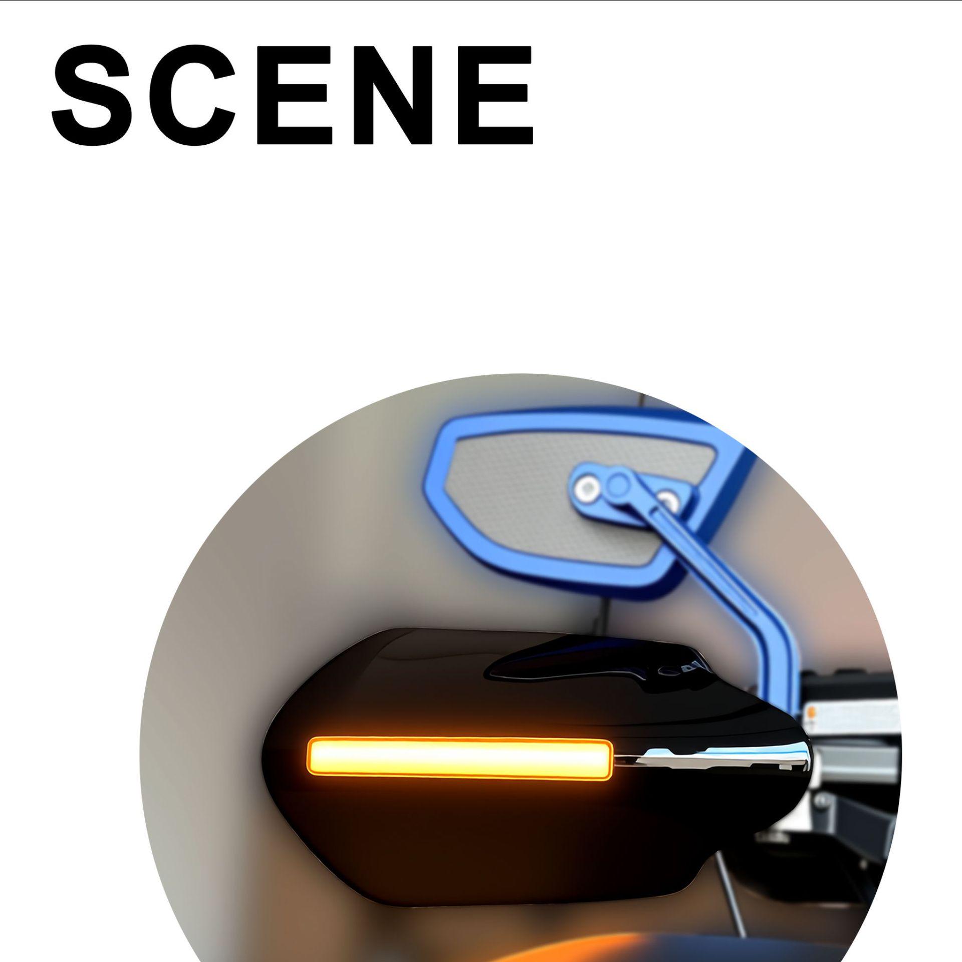 

LED Handguard Lights for Harley Sportster, Softail & Touring - Flowing Turn Signals & Constant Running Lights. 220*120 mm