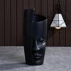 Nordische Keramik-Gesichtsvase Modernes Wohnzimmer Lippenblume Leichter Luxus Ausdruck Halbes Gesicht Dekoration Heimdekorationszubehör