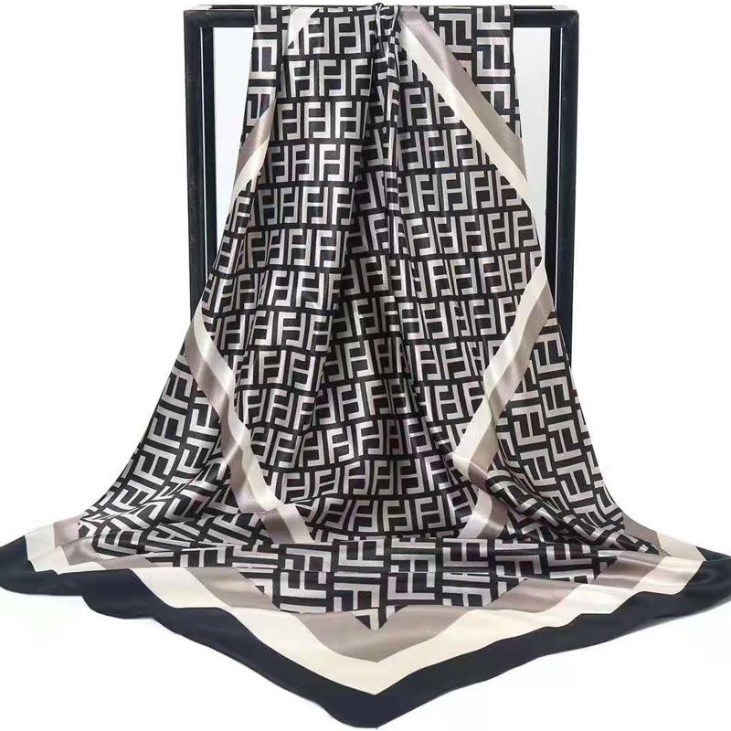 90 Large Silk Scarf for Women - Spring/Autumn Korean Style Satin Neckerchief, Mother's Day Gift