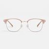 Byumaeb Cloud 2_Full Titanium Transparent Bottom Gold Square