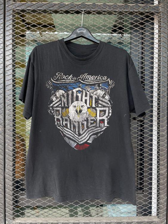 Black Night Ranger Rock In America Band T Shirt Size S-5XL