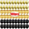 Gold Black Confetti Latex Balloons Graduation Wedding Birthday Party Inflatable Balloon Christmas Home Decoration Boy Girl Gifts