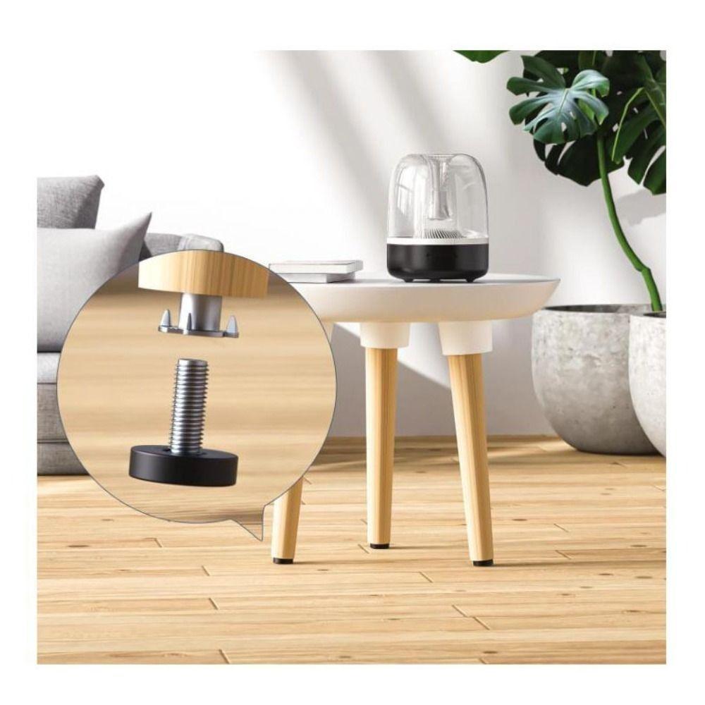 12/24Pcs 1/4" Screw in Furniture Levelers Simple Table Chair Leg Levelers Feet  Couch