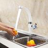 ABS Plastic Single Cold Faucet Water Tap Kitchen Sink Bathroom Basin Accessories G1/2(Blossom)