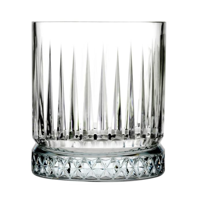 Set 12 verres whisky Elysia 355 ml, élégants pour cocktails et spiritueux