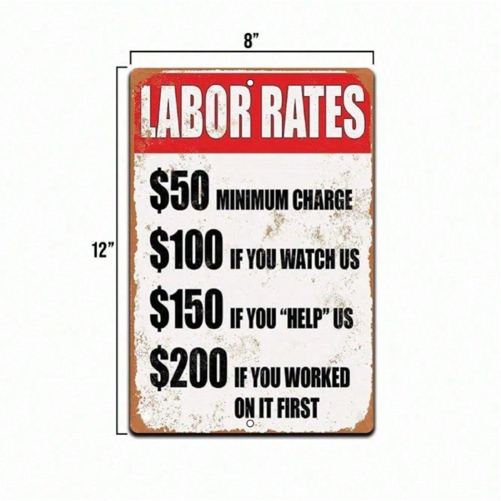 

Metal Wall Art Sign Vintage Decor 20x30cm