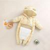 Warmer dicker Fleece Baby Strampler mit langen Ärmeln Neugeborenes Baby Winter Krabbelkleidung