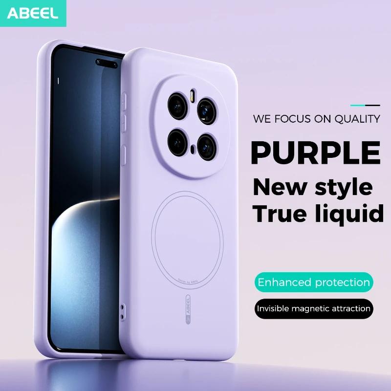 Offical Liquid Silicone Magnetic Phone Case for Honor Magic 7 400 Pro Magnetic Wireless Charging Soft Protective Cover
