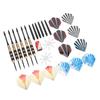 Professional Steel Tip Darts Set Darts Metal Tip Set with Spare Rod Grindstone Tail Wing