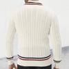 V-neck Long-sleeved Slim-fit Pullover Knit Sweater, New Autumn/winter Style