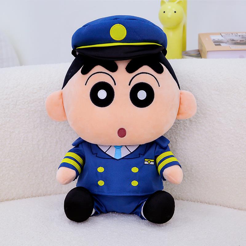 

Новый капитан карандаш маленький новая кукла плюшевая игрушка пожарный маленький новая кукла подушка для бросания полицейский маленький новая кукла 22cm