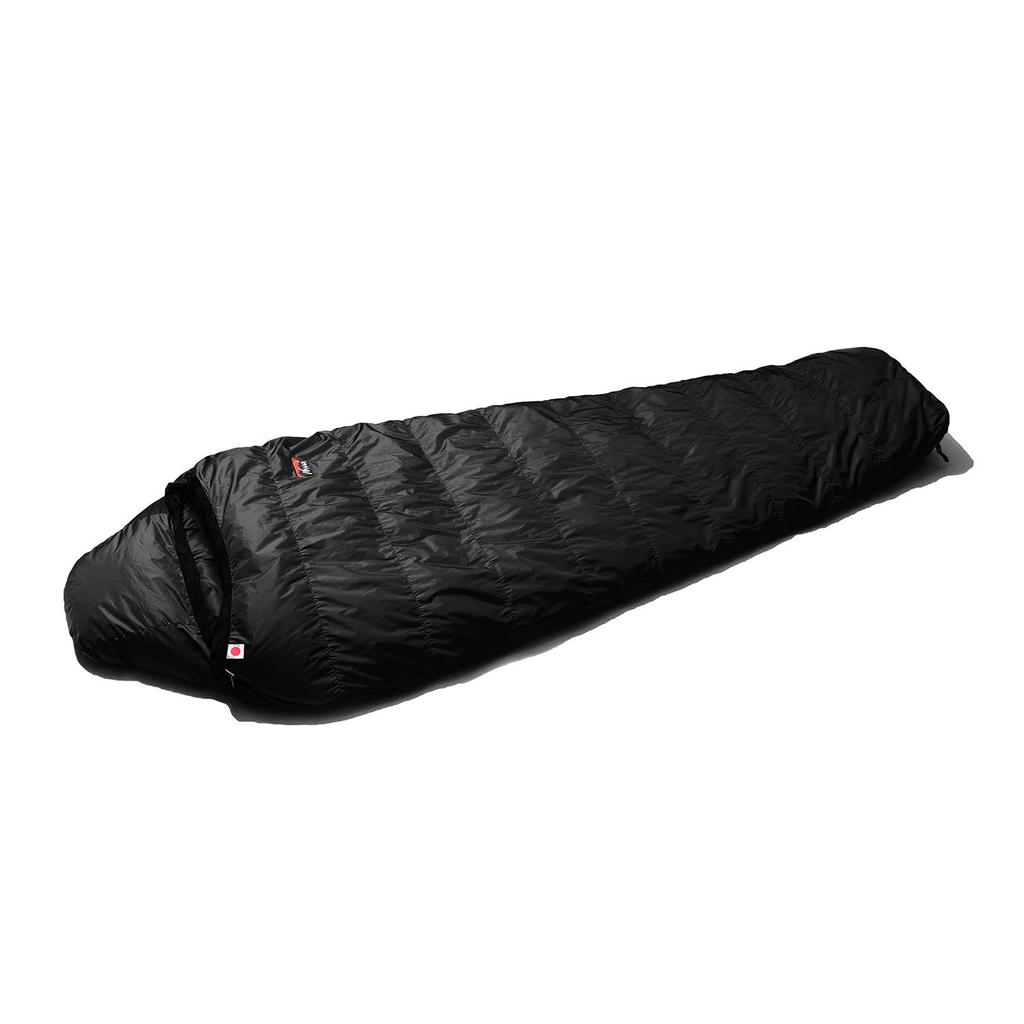 NANGA AURORA 600DX Sleeping Bag (Made In Japan) (All Black) - Maximum Usable Temperature: -11°C (-42°F) - Long