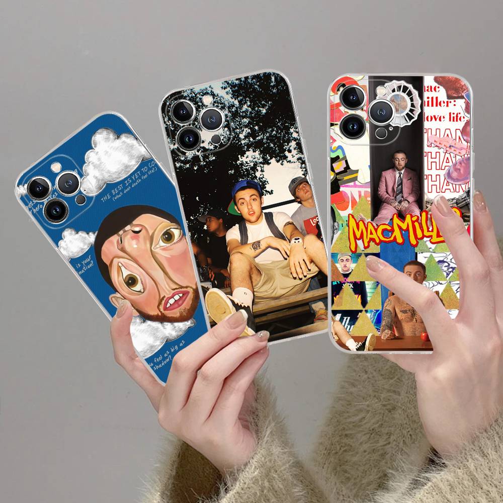 Cool M-mac Miller TPU Silicone Case For IPhone 11 12 13 14 15 16 17 Pro Max Shockproof Clear Back Cover