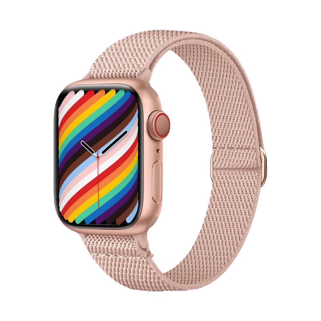 Apple Watch SE87654 Damen Nylon Elastisches Armband - Passend für kleine Handgelenke, Ultra Armband