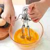 Hand Crank Mixer Manual Stainless Steel Egg Whisk Multifunctional Dishwasher Safe Egg Beater Portable Egg Mixer For Baking