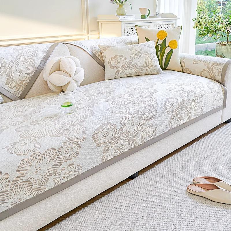 

Подушка-мат для дивана, подушка для дивана из ледяного шелка, летняя летняя прохладная подушка, нескользящая подушка для сиденья, новая высококачественная ткань для чехла, полотенце 2025 70*70cm