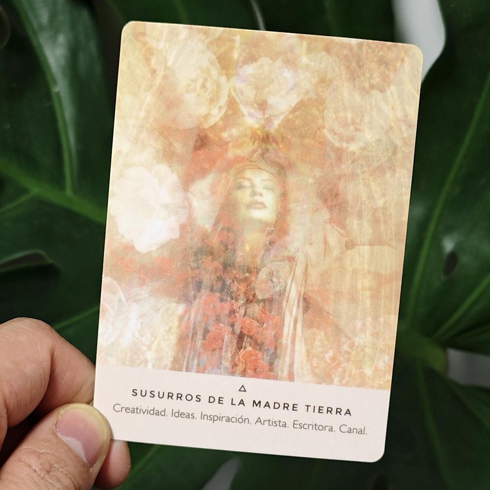 10.4*7.3cm Rose Oracle Spanish Edition 44 Pcs Oracle Cards