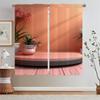 Morandi Pink Kitchen Curtains Salon 2 Cheap Pieces Short Window Curtains Home Chiffon Curtain Tiebacks Blinds Curls Tentacles