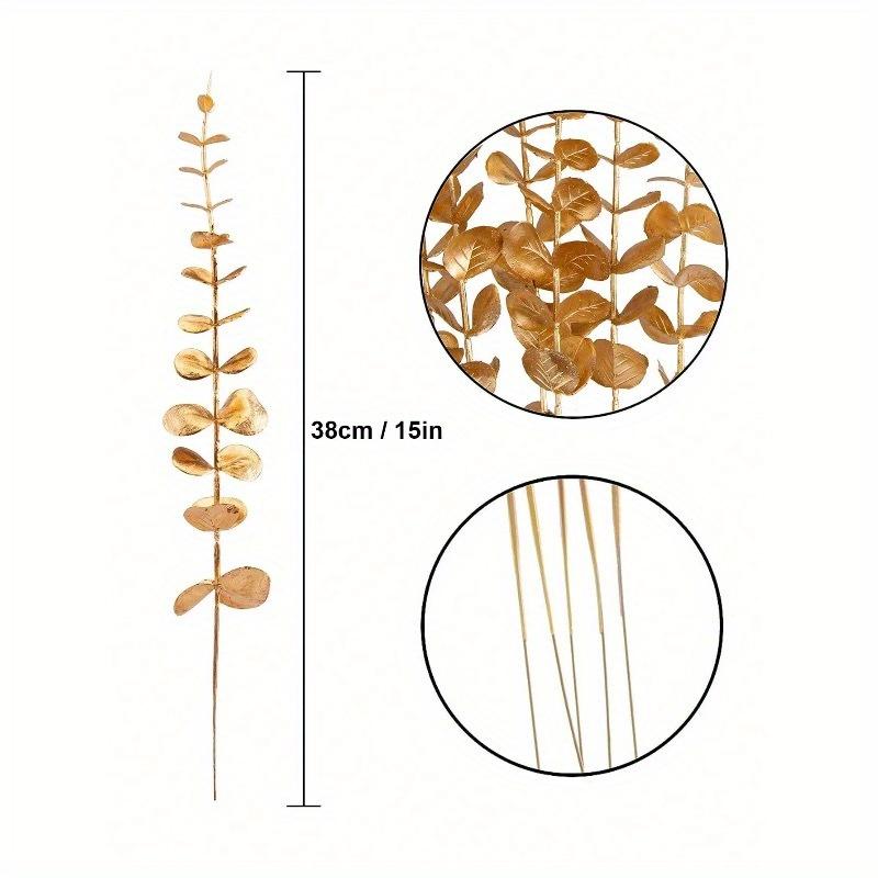 Eucalyptus Stems Artificial Plants Faux Eucalyptus Branches Faux Eucalyptus Stem For Wedding Bouquet Home Decor, Spring Summer Decor