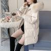 Mantel für Damen Fleece Verdickt Plüsch Herbst Winter Locker Groß Pelzkragen Windbreaker Wasserdicht Lässig Daunenjacke