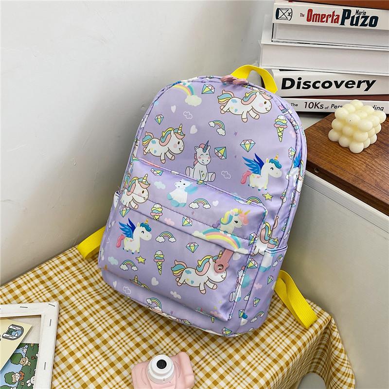 Cute Nylon School Backpack For Elementary Kids With Durable And Breathable Features