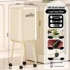 Pattumiera Premium ad Altezza per Casa e Aree Living - Grande Capacità, Design Elegante, Non Richiede Piegarsi, con Coperchio