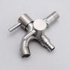 Antiseptic Double-outlet Garden Faucet Rust-proof Garden Water Tap Washing Machine Faucet  Bathroom