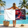 LOSC Lille FC Print Quick Dry Beach Towel Microfiber Absorbent Portable Travel Swimming Towel