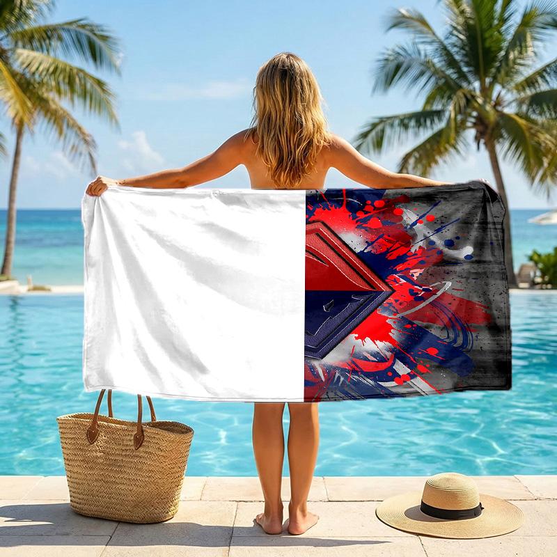 LOSC Lille FC Print Quick Dry Beach Towel Microfiber Absorbent Portable Travel Swimming Towel