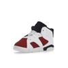 Air Jordan 6 Retro TD Carmine 2021 Babysneakers Hvit Svart 384667-106