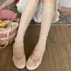 Mesh Leg Warmers Women Thin Summer Leg Cover Foot Stepping Calf Socks Stockings Sweet Girl Ballet Style Foot Cover Leg Warmers