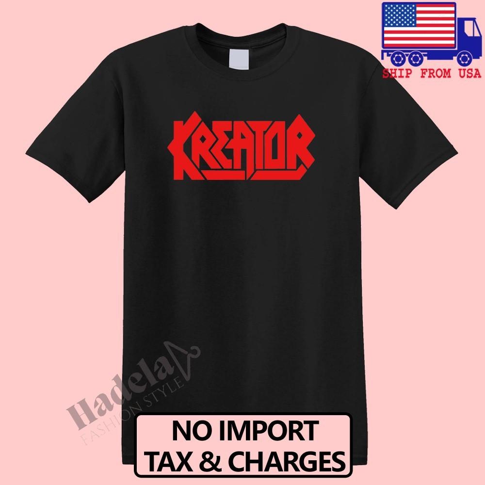 KREATOR Men s Black Size S-5XL XL